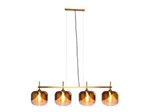 GOLDEN GOBLET - LED glass and steel pendant lamp _ KARE Design